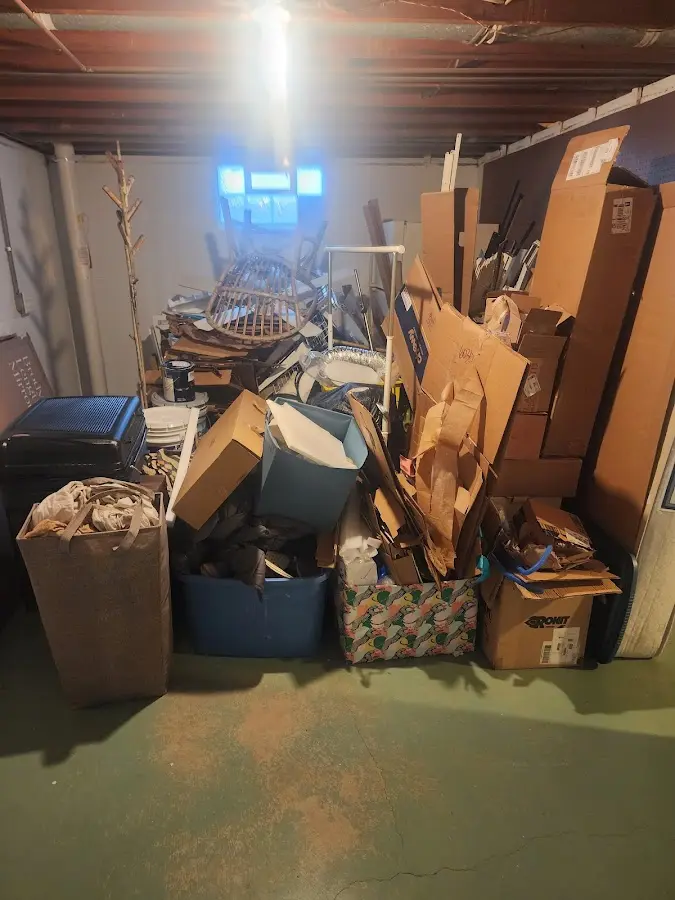 Roll-off dumpster container at job site for Yard Waste Dumpster Rental in Martinsburg